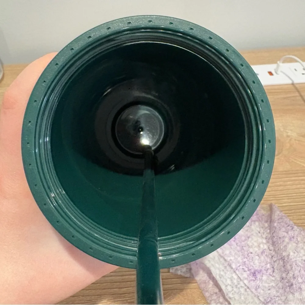 Starbucks Matte Dark Emerald Green soft touch‎ studded Bling Venti Cup